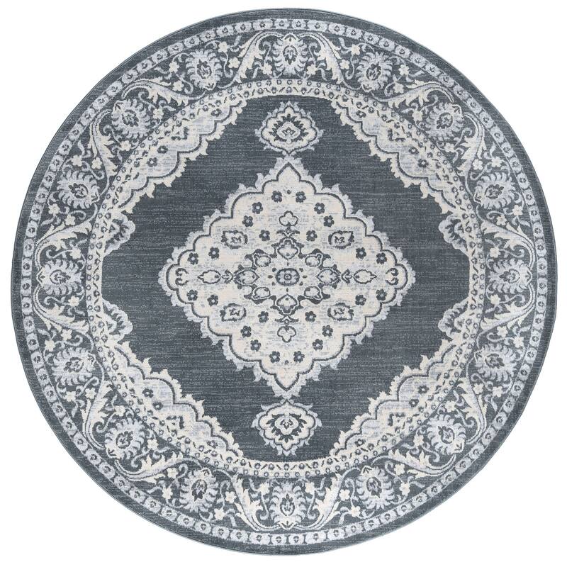 Carrington Shabby Chic Medallion Indoor Area Rug
