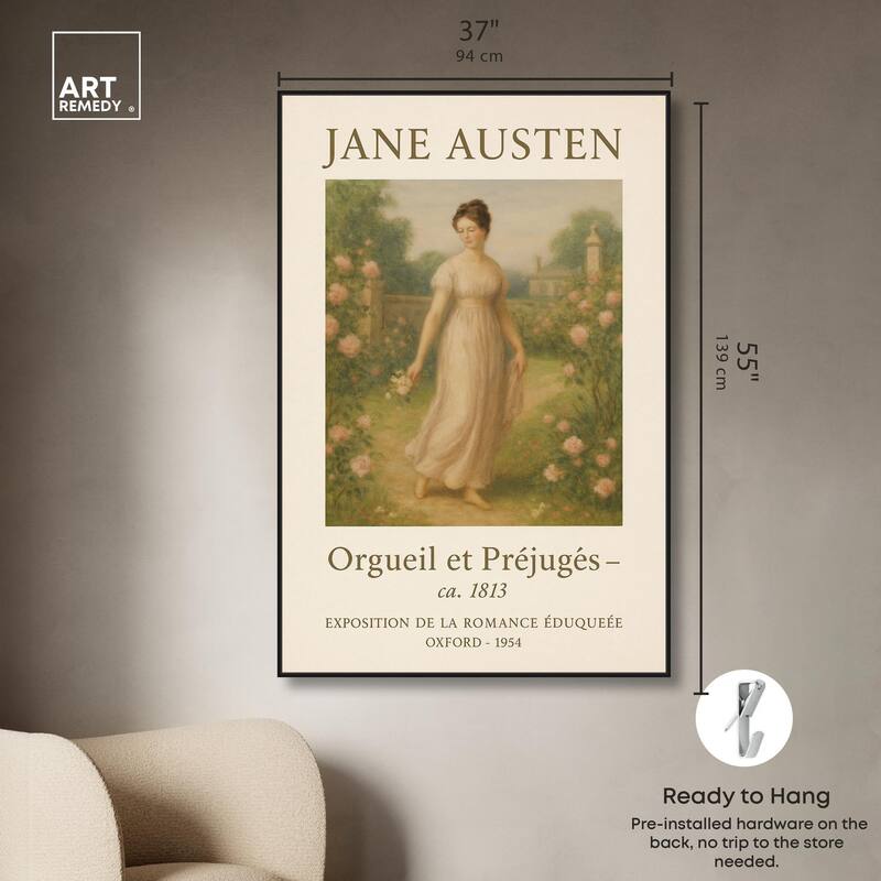 Lady in Austen's World Canvas by Art Remedy