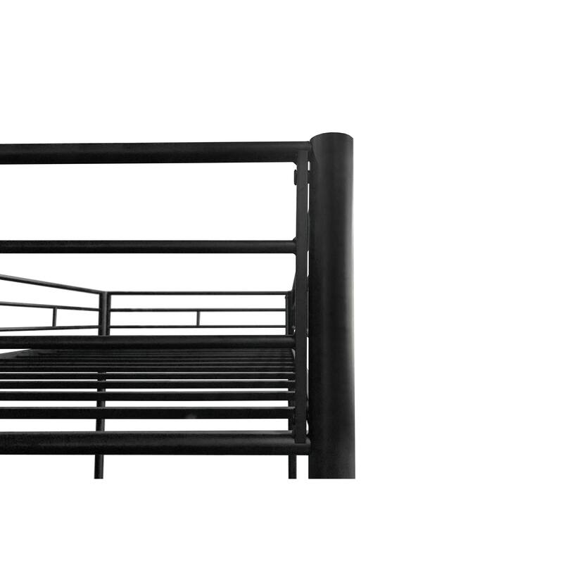 Space-Saving Convertible Twin Over Twin Bunk Bed with Detachable Design