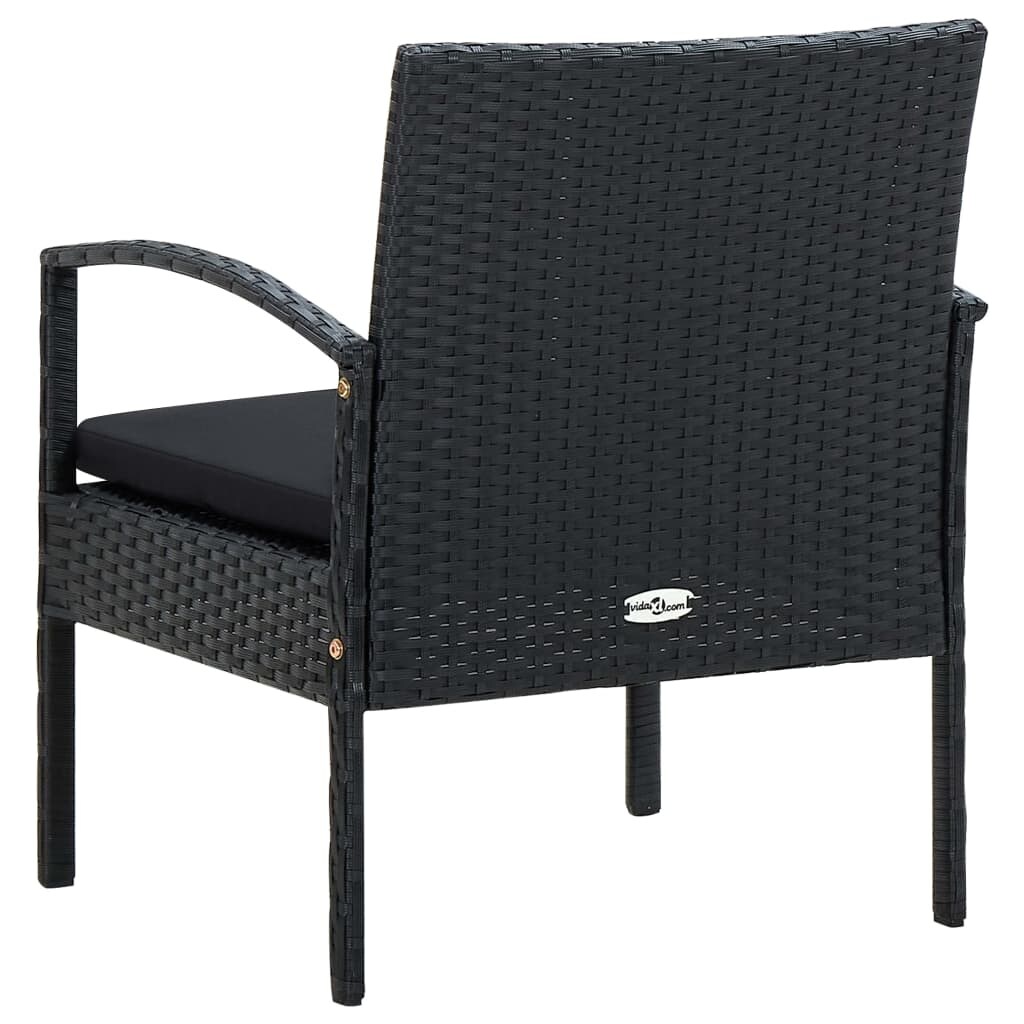Poly rattan dining chairs deals