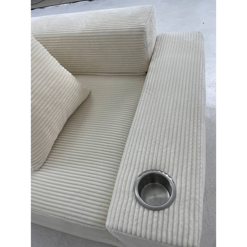 Convertible Sofa Bed, 76" Boneless Loveseat Couch 2 in 1 Foldable Floor Sofa Couch with 2 Cup Holders, Folding Sleeper Chair