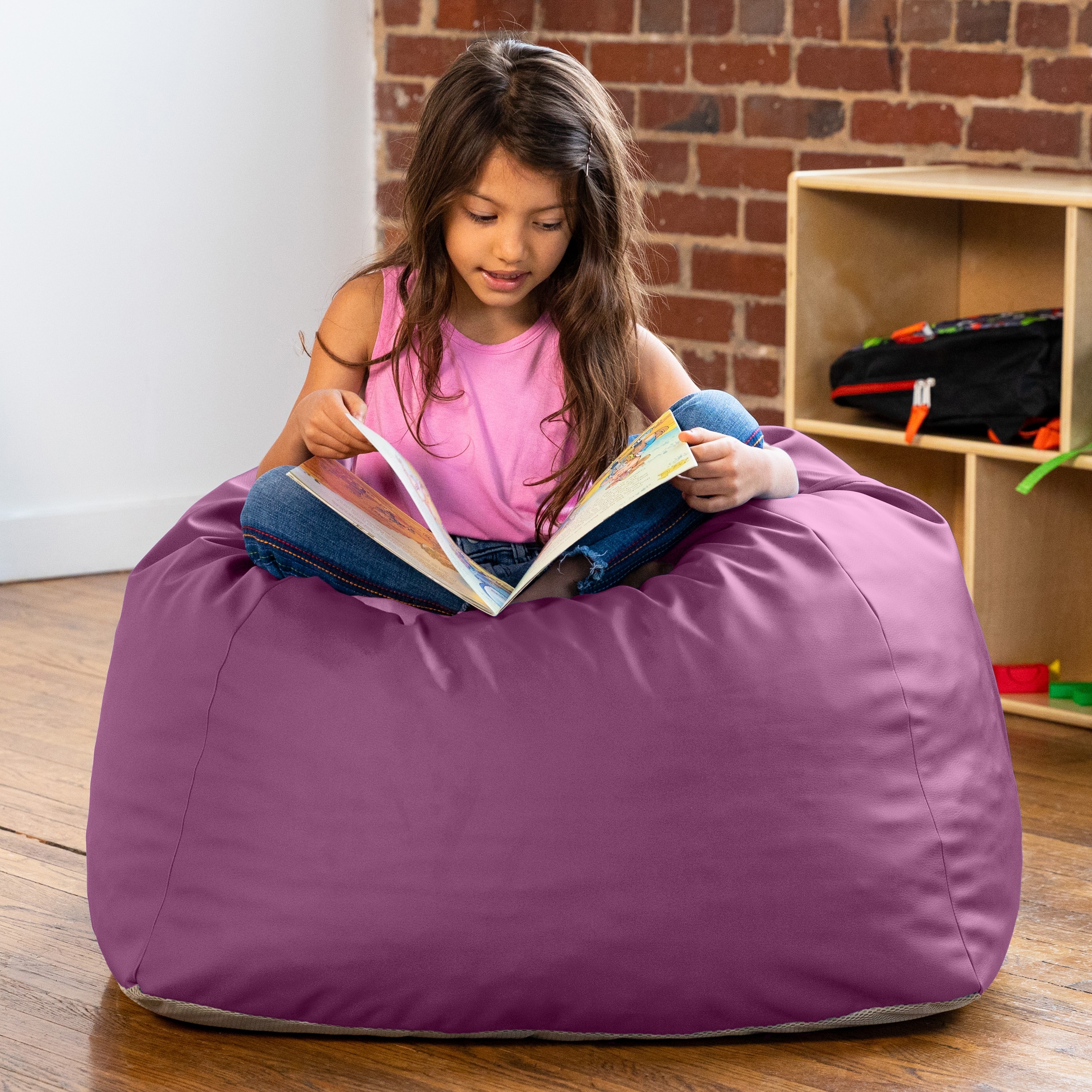 Vinyl kids bean bag chairs store