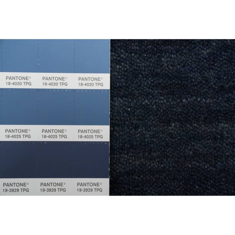 Hand Knotted Oriental 100% Wool Carpet Tribal Animal Pictorial Navy Blue & Blues Gabbeh Area Rug - 4' 11'' X 5' 0''
