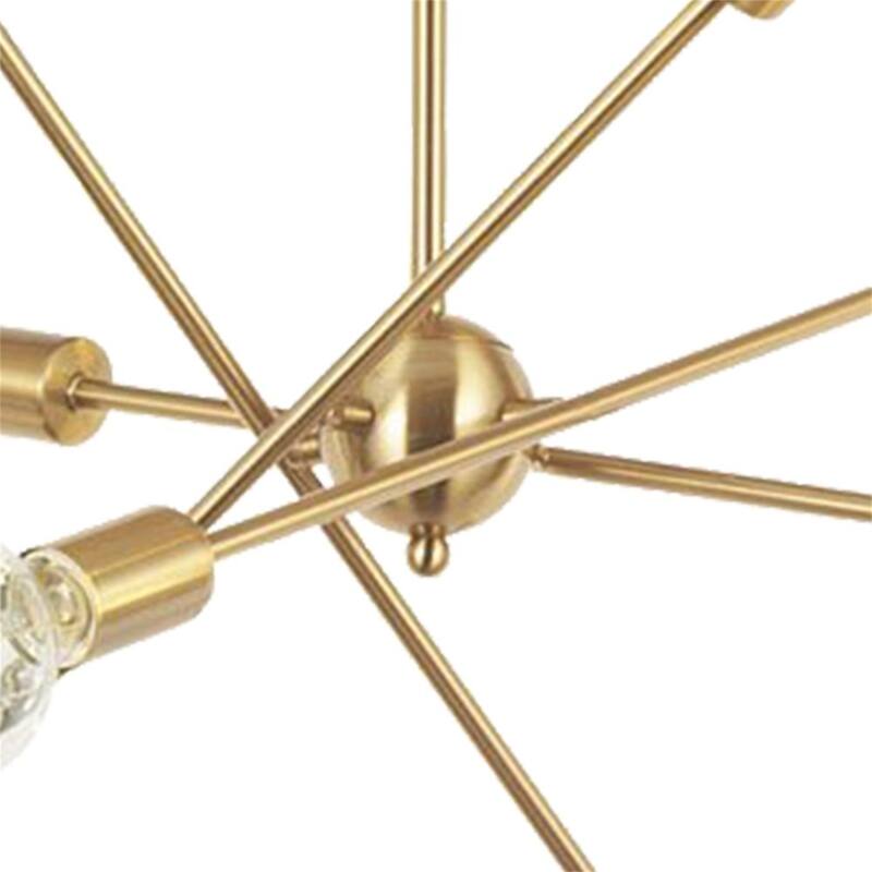 8-Light Mid-Century Sputnik Chandelier