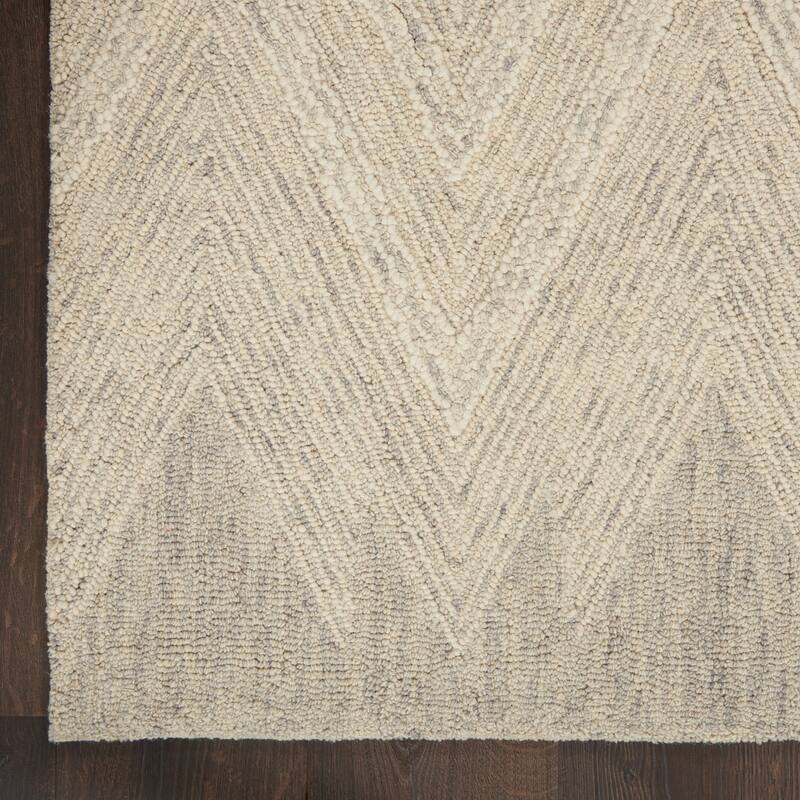 Nourison Interlock Contemporary Chevron Tufted Area Rug