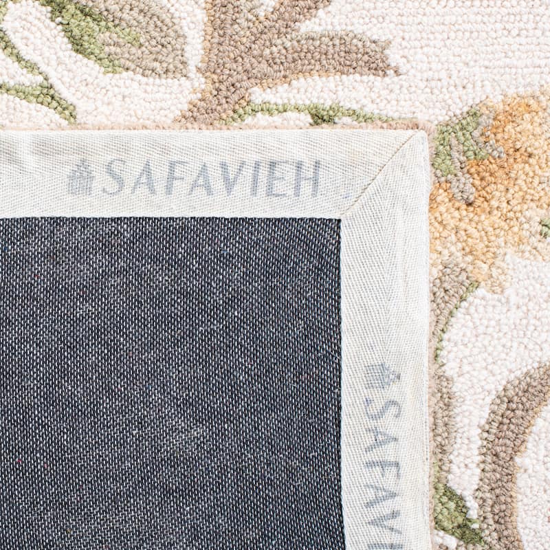 SAFAVIEH Handmade Chelsea Hali French Country Floral Scroll Wool Rug