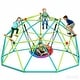 preview thumbnail 1 of 18, Klo Kick 10 ft Climbing Dome Swing Set with Saucer Swing for Kids 3-12