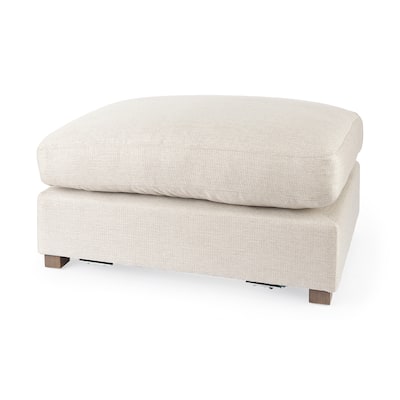 Valence 38.6L x 26.0W x 17.7H Beige 2/3 Ottoman Sectional Piece - 39.76 x27.95 x20.47