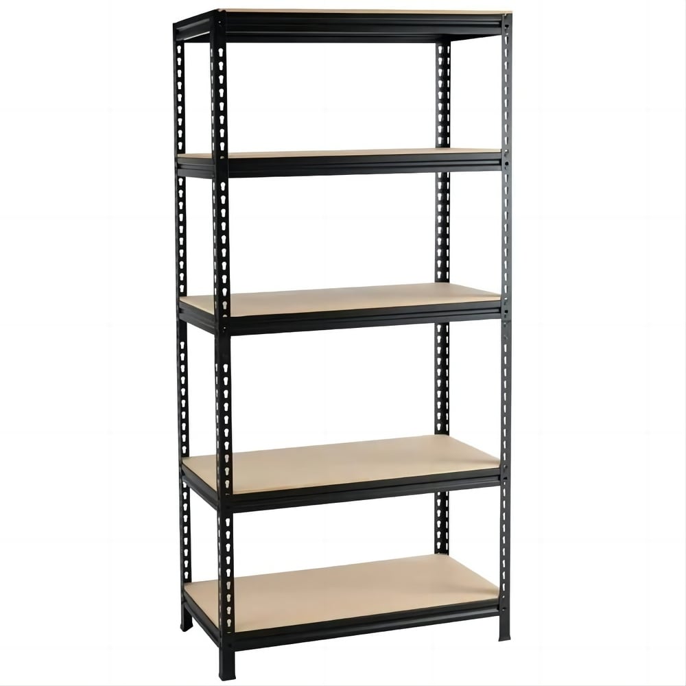   Basics 4-Shelf Adjustable, Heavy Duty Storage Shelving  Unit (350 lbs loading capacity per shelf), Steel Organizer Wire Rack,  Black, 36 L x 14 W x 54 H : Home 