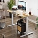 preview thumbnail 11 of 51, Futzca Height Adjustable Electric Standing Desk Sit Stand Computer Stand up Desk with Splice Board Honey/White48*24