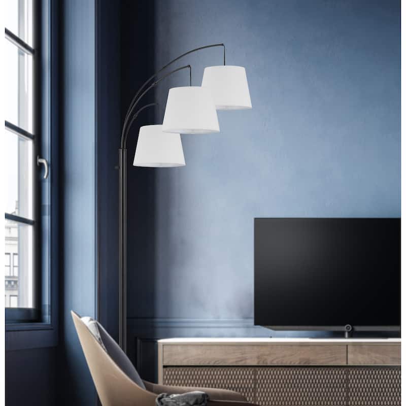 Vardon 83.5" Height Black Metal Floor Lamp - One Size