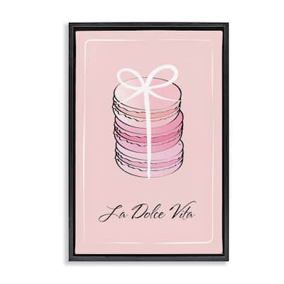 Stupell Life Is Beautiful French Dessert Framed Floater Canvas Wall Art Design By Martina Pavlova