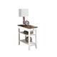 Copper Grove Aubrieta1 Drawer Chairside End Table with Shelves