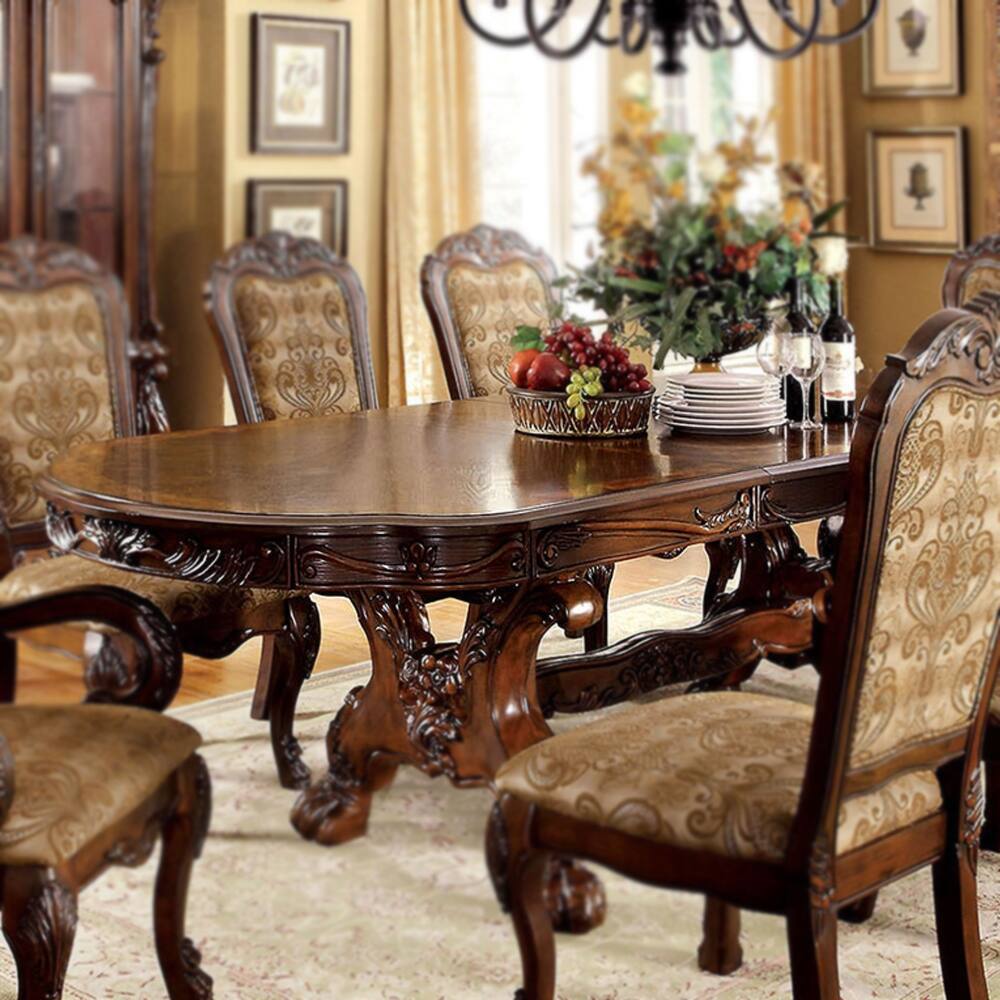 William's Home Furnishing Medieve Dining Table, Cherry in Cherry