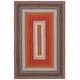 preview thumbnail 42 of 41, SAFAVIEH Handmade Braided Gula Machine Washable Country Rug 3' Square - Brown/Rust - Square