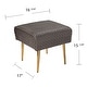 preview thumbnail 6 of 5, Harper Blvd Maclay Contemporary Gray Fabric Ottoman