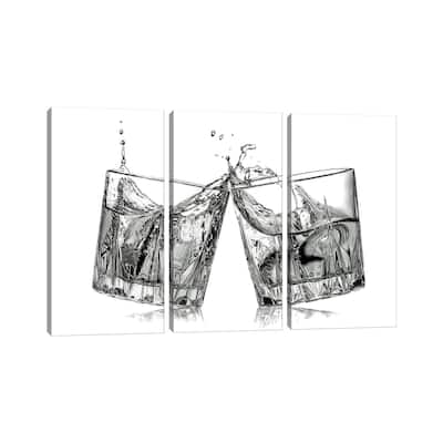 iCanvas "Bourbon Cheers" by Paul Stowe 3-Piece Canvas Wall Art Set