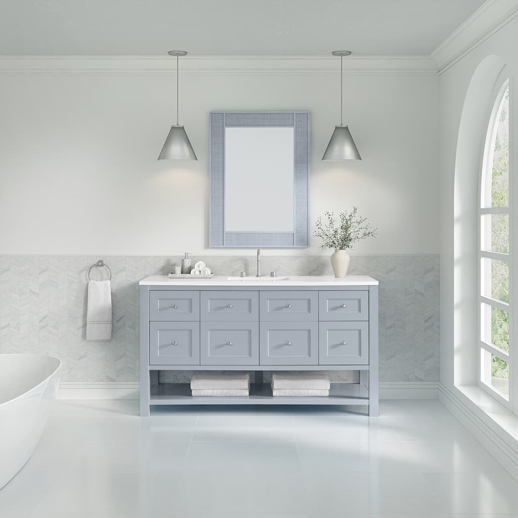 Breckenridge 60" Single Vanity, Serenity Blue