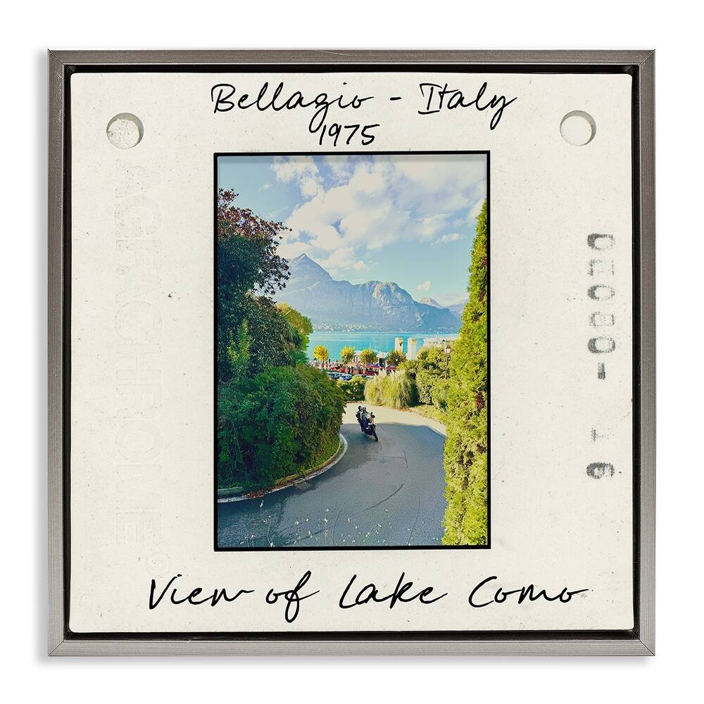 Stupell Italy Travel Vintage Photo Framed Floater Canvas Wall Art Design By Val Rhodes