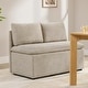 preview thumbnail 16 of 58, Spruce & Spring Modern 74" L-Shaped Dining Bench with Storage, Corner Breakfast Nook Banquette Bench