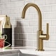 preview thumbnail 120 of 124, Kraus Oletto Single Handle 1-Hole Kitchen Bar Faucet KPF-2822 - 12" Height - BB - Brushed Brass