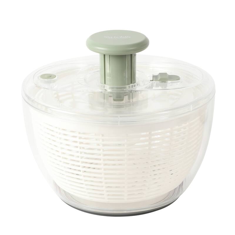 Sur La Table Kitchen Essential 6.3 Qt Salad Spinner, Fruit Wahser, Fruit Washing Bowl with Strainer, Vegertable Cleaner