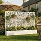 preview thumbnail 95 of 103, 72 in Metal Movable Planter Box with Trellis Privacy Screen Lockable Wheels