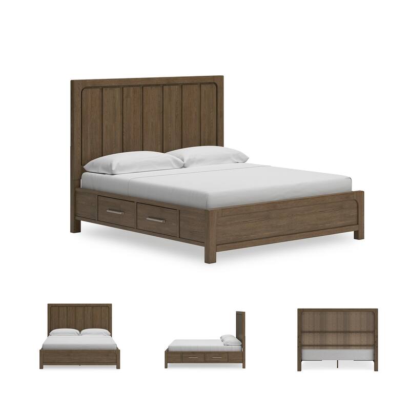 Signature Design by Ashley Cabalynn Brown Panel Bed with Storage