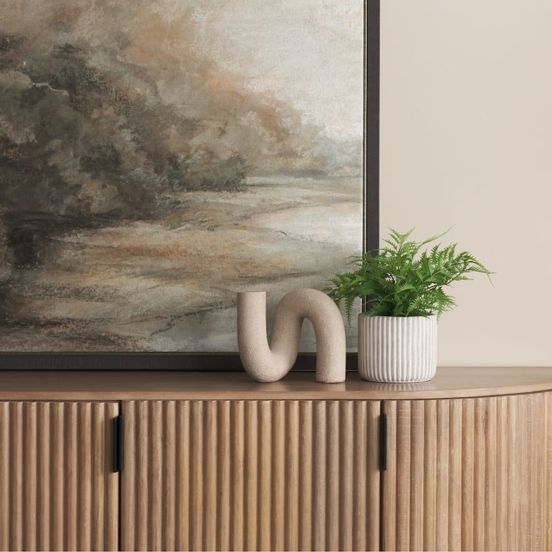 Kailas Resin Textured Sandstone / Gray Decorative Object