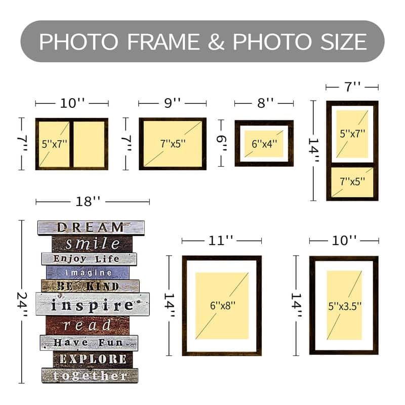 HELLO LAURA Elegant Complete Set With Decor Accessories Photo Frame