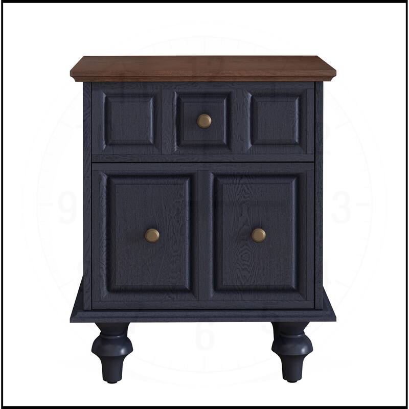 20.47"Vintage Nightstand with 2 Drawers(Set of 2)
