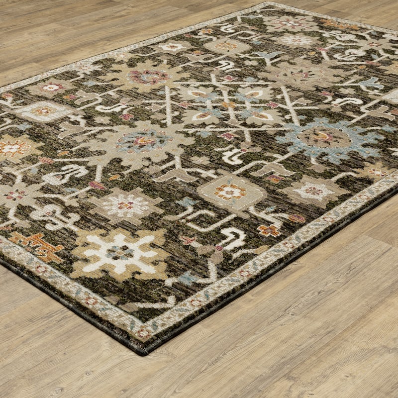 Style Haven Adalynn Vintage Bohemian Brown/ Multi Area Rug