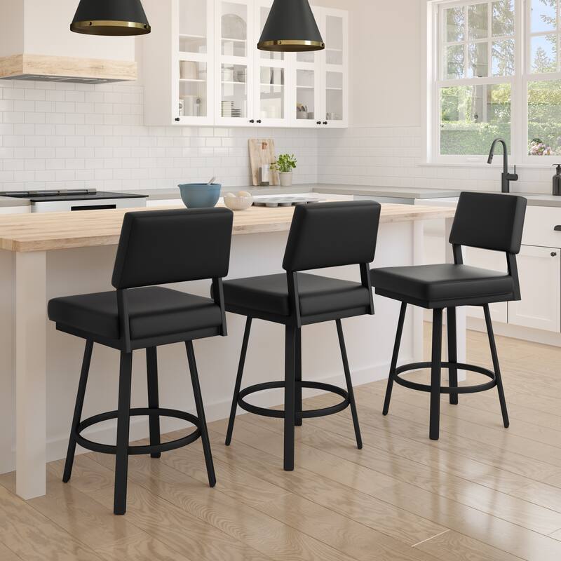 Amisco Avery Swivel Counter and Bar Stool