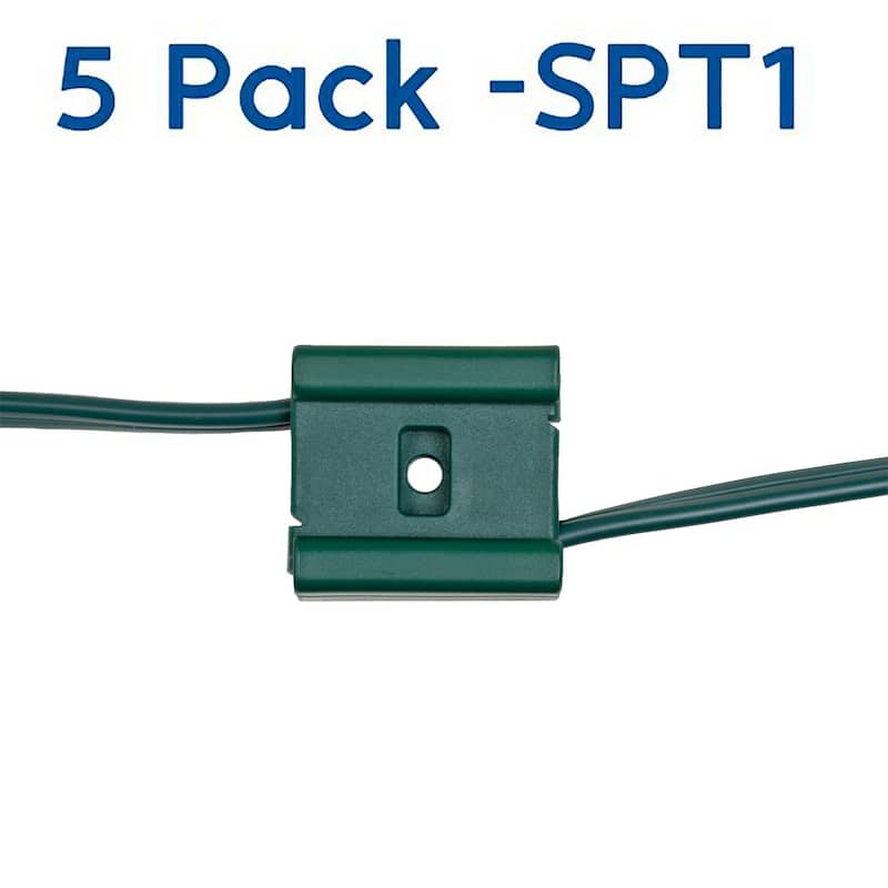 Novelty Lights SPT1 Green Bridge Wire Connectors Use For Splicing SPT1 Zip Cord Wire