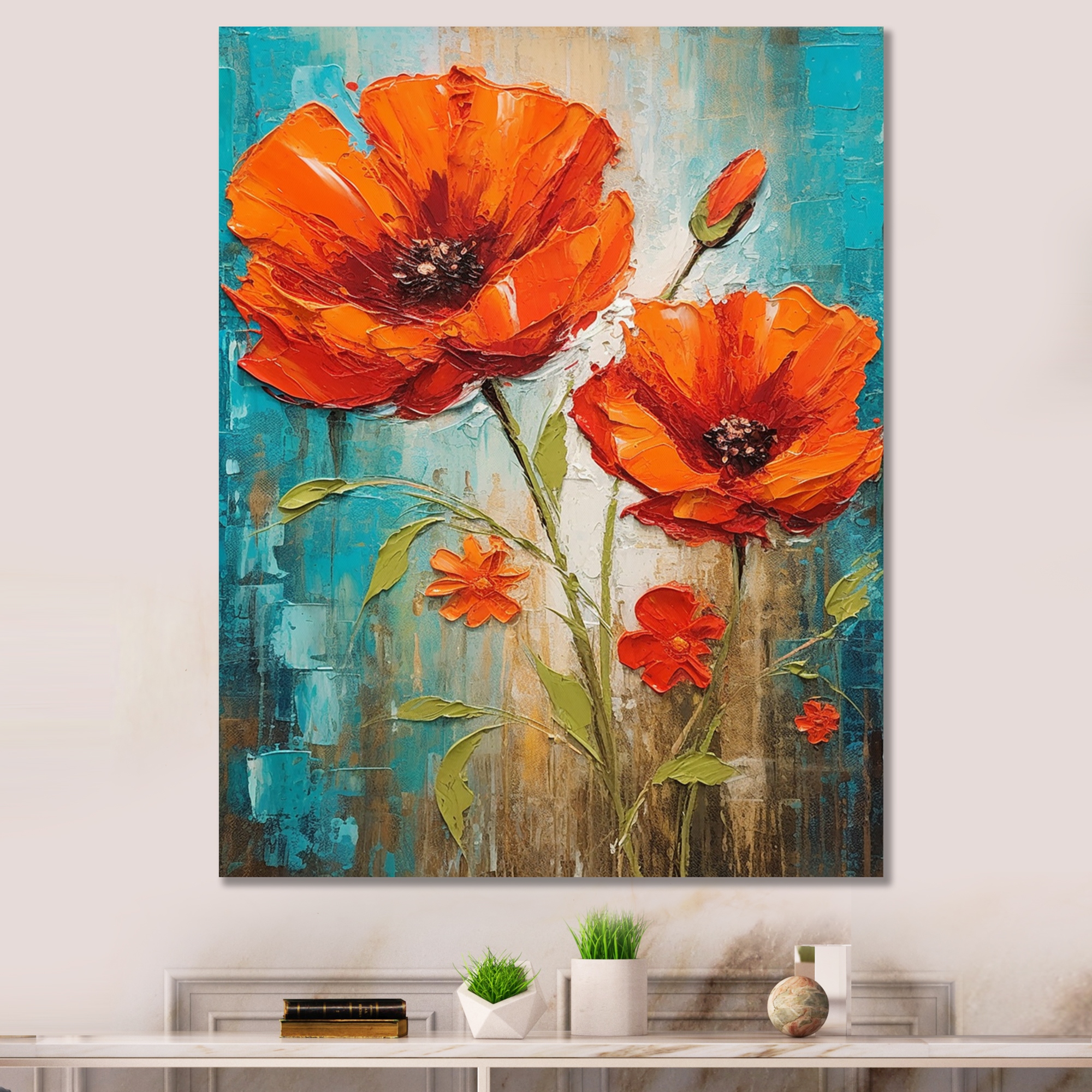 DESIGN ART, Floral Canvas Art - Bed Bath & Beyond