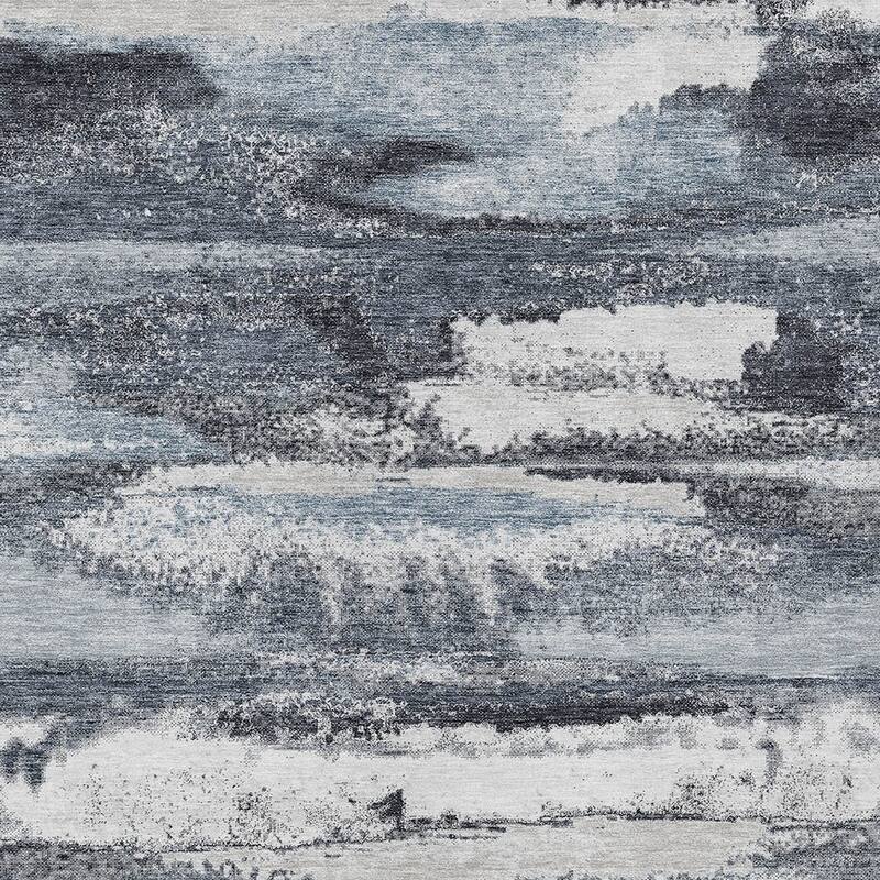 HomeRoots Abstract Transitional Rectangle Outdoor Rug