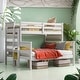 preview thumbnail 13 of 21, Artsy Detachable Design Wood Twin XL over Queen Bunk Bed with Ladder