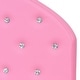 preview thumbnail 7 of 8, Costway Kids Children PU Upholstered Platform Wooden Princess Bed
