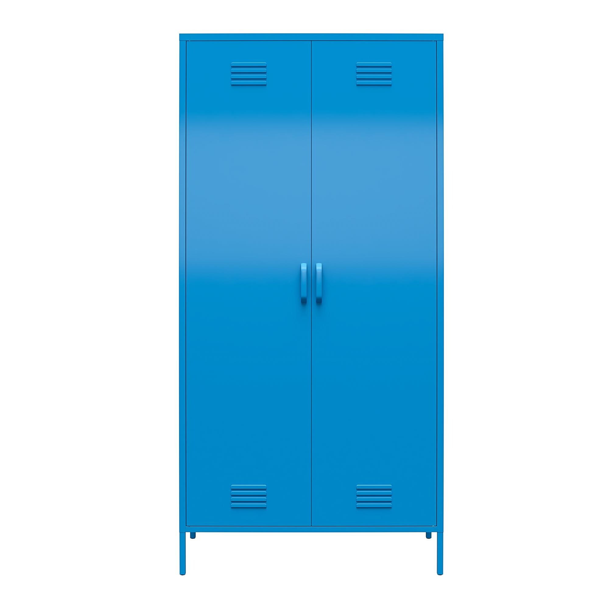 2 Door Vertical Stackable Storage Cabinet with Lock Metal Loker