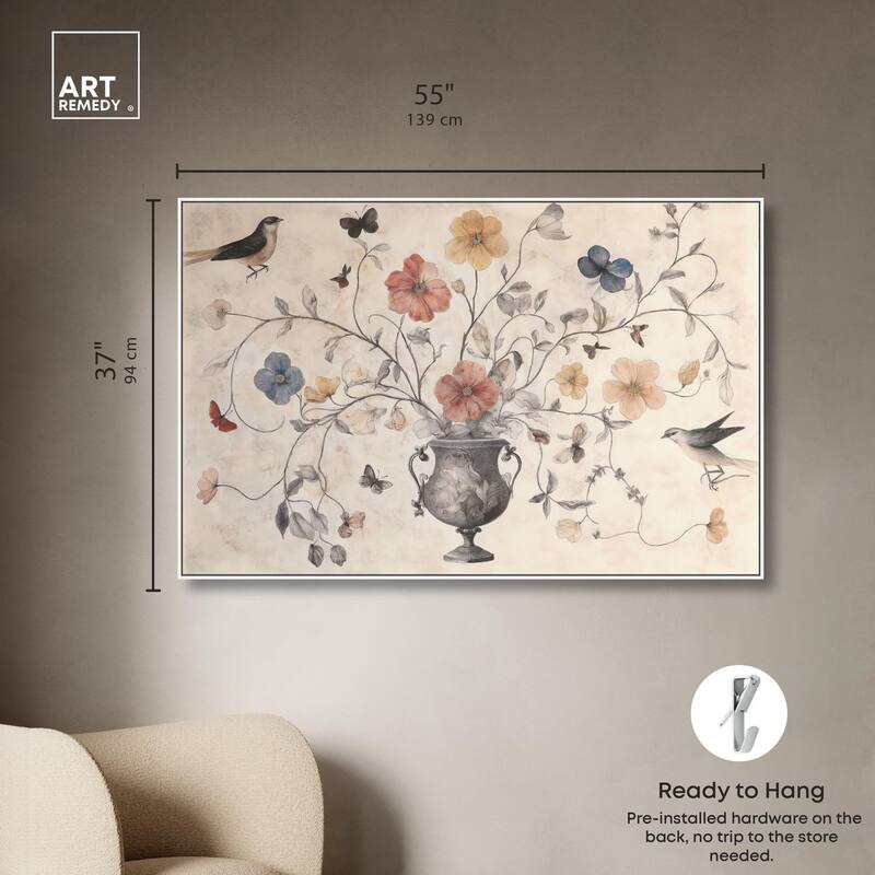 Antique Bouquet Canvas by Art Remedy