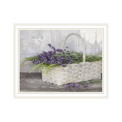TrendyDecor4U Contemporary "My Lavender" Framed Print Wall Art