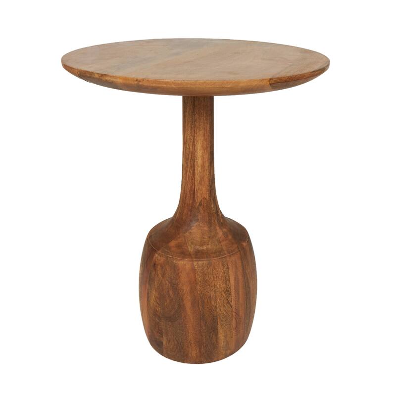 Brown Mango Wood Handmade Accent Table with Elevated Bases (Set of 3)