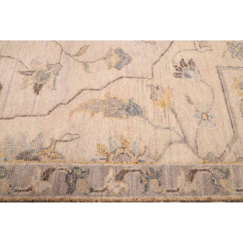 ECARPETGALLERY Hand-knotted Finest Agra Jaipur Light Grey Wool Rug - 8'0 x 11'3
