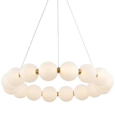 Trans Globe Lighting MDN-1591 Nightingale 26" Wide LED Ring Chandelier