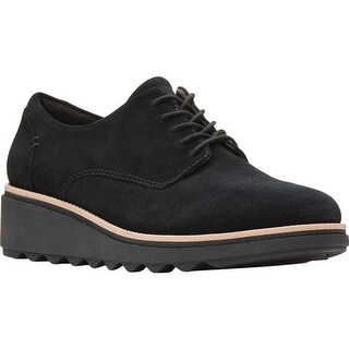 clarks sharon noel black nubuck