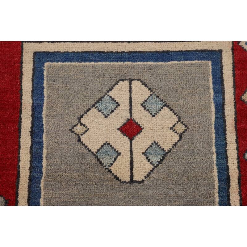 Kazak Oriental Area Rug Handmade Wool Carpet - 5'11" x 8'11"