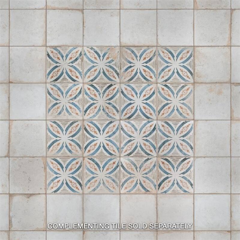 Merola Tile Kings Root Petal 17-5/8" x 17-5/8" Ceramic Floor and Wall Tile