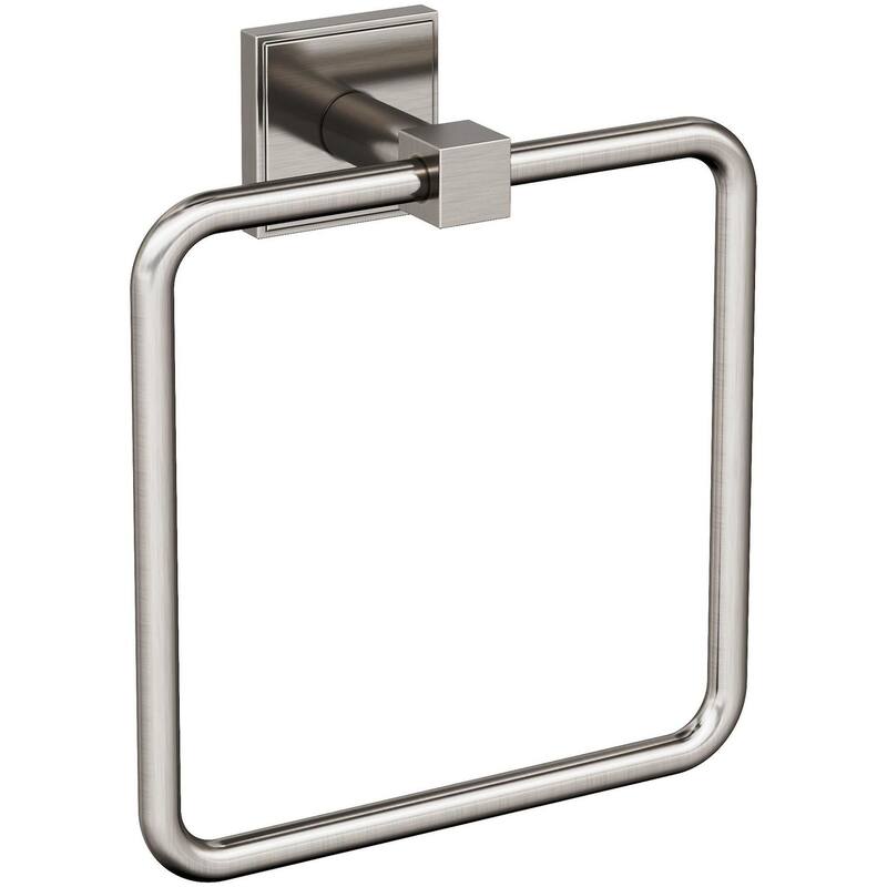 Amerock Appoint 7-1/16" Wall Mounted Towel Ring - Brushed Nickel