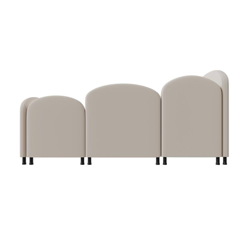 Flower-Shaped Velvet Upholstered Twin Daybed with Storage Drawer, Soft and Stylish Crib Bed