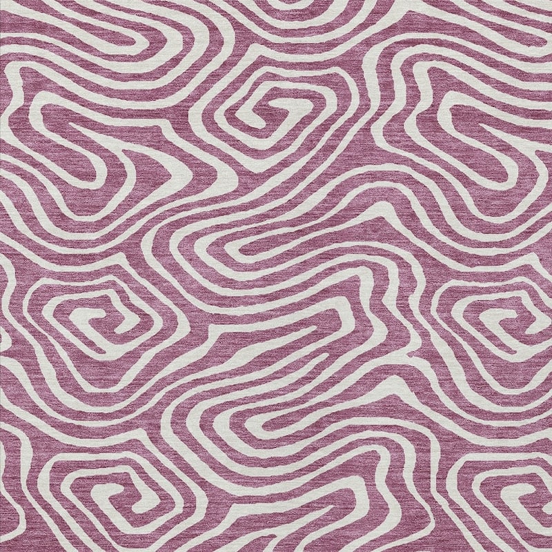 HomeRoots Abstract Transitional Rectangle Outdoor Rug
